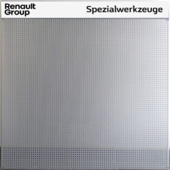 Lochblech silber-grau inkl. Aufkleber