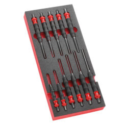 Modul mit Splinttreibern, Durchschläger und Körner in Schaumstoffeinlage