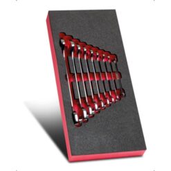 Modul mit 9 Maulschlüsseln in Schaumstoffeinlage