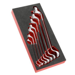 Modul mit 7 Ringschlüsseln, 6 - 19 mm in Schaumstoffeinlage