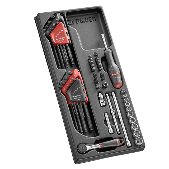 Modul Steckschlüssel Satz Sechskant, 52-teilig