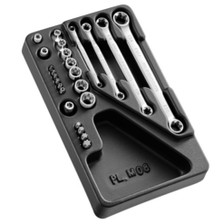 Modul Steckschlüsseln mit Torx  und Schlüsseln, 24-tlg. (3/4 Modul)